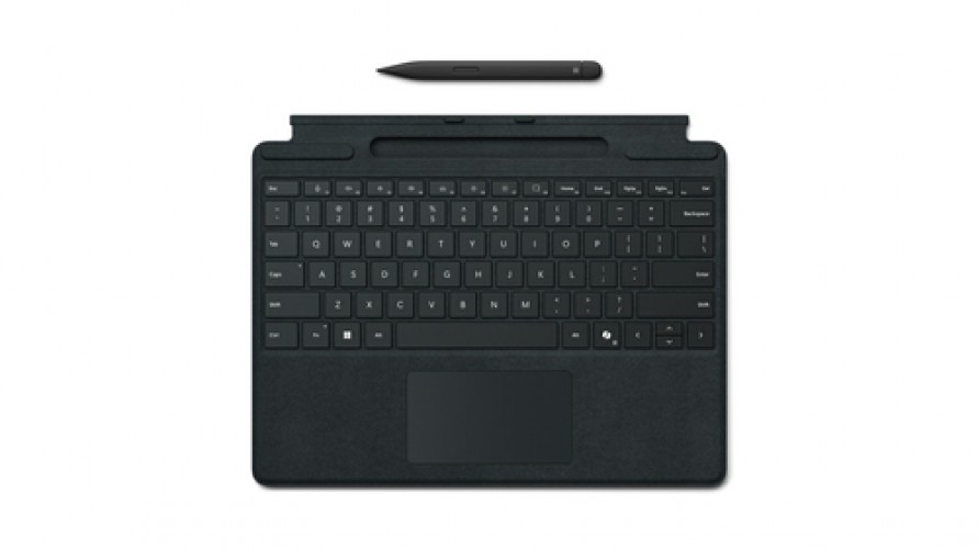 Teclado Inalámbrico Microsoft Surface Surface Pro Keyboard W/ Slim Pen Cover Port, Negro