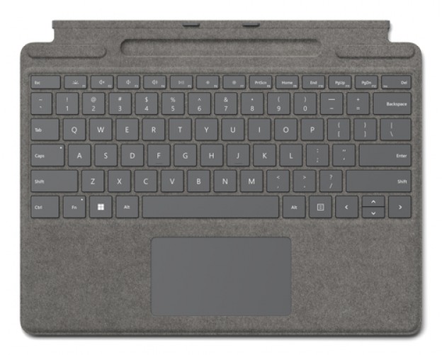 Teclado Inalámbrico Microsoft Surface Surface Pro Signature Keyboard Cover Port, Platino
