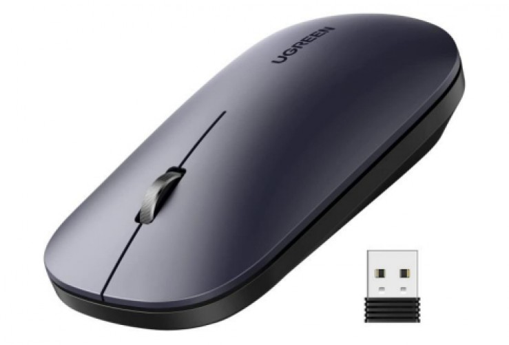 Mouse Optico Ugreen, 4000 dpi, Rf Inalambrico, USB-A, 10 m, Negro