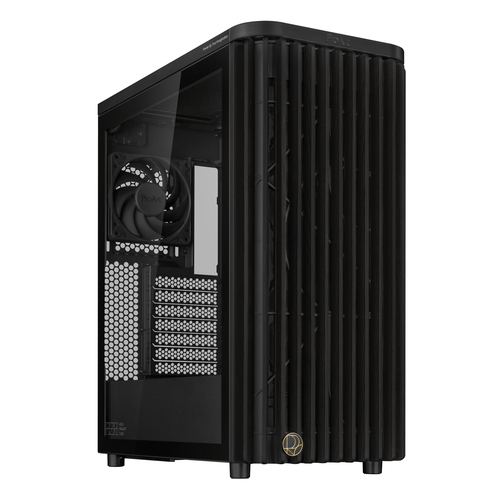 Gabinete Asus Proart PA401 Wood Edition, Midi-tower, ATX, USB 3.0, 3 Ventiladores Instalados, Negro
