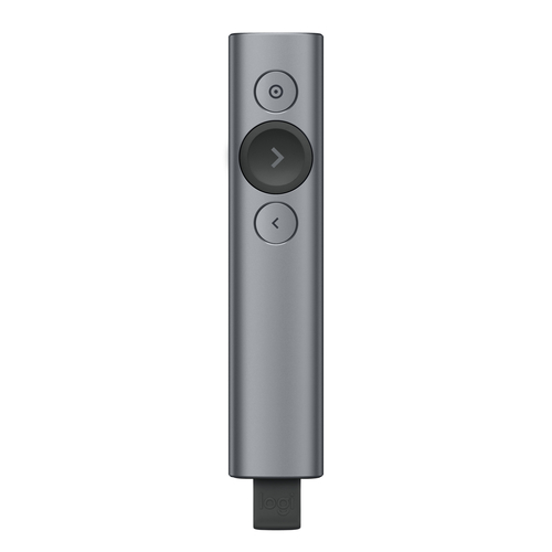 Presentador Laser Logitech Spotlight, Recargable, Bluetooth y USB Inalambrico, (910-005216)