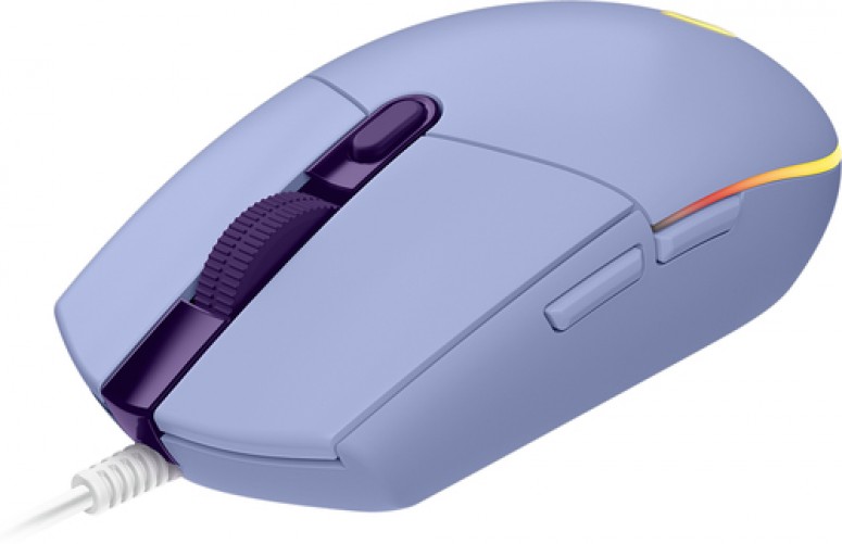 Mouse Gamer Logitech G203 Lightsync RGB, Color Lila, 8000 dpi, 6 Botones