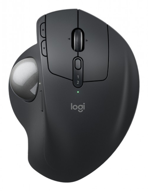 Mouse Logitech Mx Ergo S Optico, 8 Botones, 2048 dpi, Rf Inalambrico + Bluetooth, Grafito