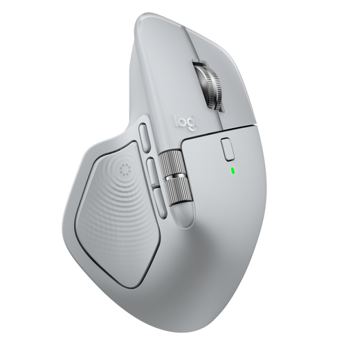 Mouse Logitech Mx Master 4 Laser, 8 Botones, 8000 dpi, Rf Inalámbrico + Bluetooth, 10 m, Gris
