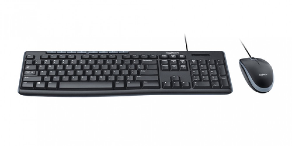 Combo Teclado Multimedia y Mouse Logitech MK200, 8 Teclas Multimedia, USB 2.0, Negro