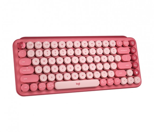 Teclado Logitech Pop Keys Inglés, Inalámbrico, Bluetooth, Interruptor Mecánico, Negro, Gris, Amarillo