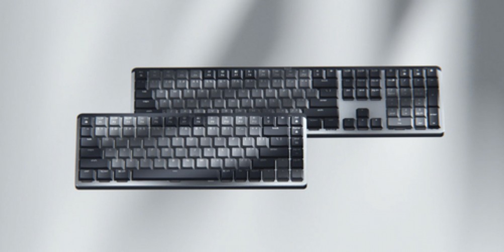 Teclado Mecanico Inalambrico Logitech Mx Mini, Retroiluminado, Sensor de Luz Ambiental, Bateria Recargable, Bluetooth, Color Granito (920-010846)