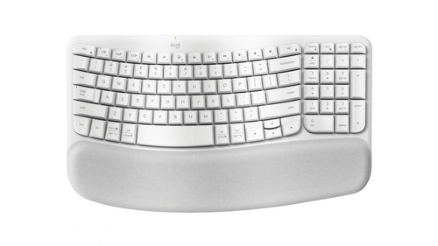 Teclado Logitech Wave Keys, Inalambrico, Bluetooth, Color Blanco