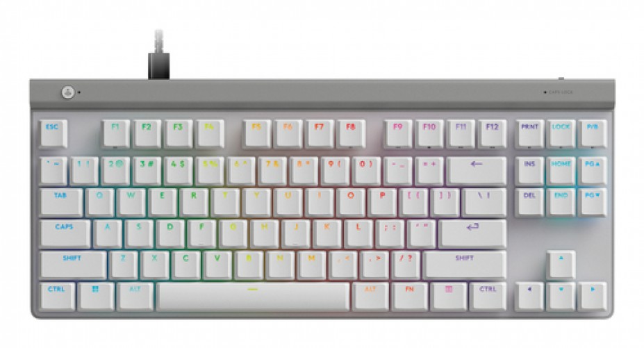 Teclado Logitech G G515 Inglés, Alámbrico, USB, Interruptor Mecánico, LED RGB, Blanco
