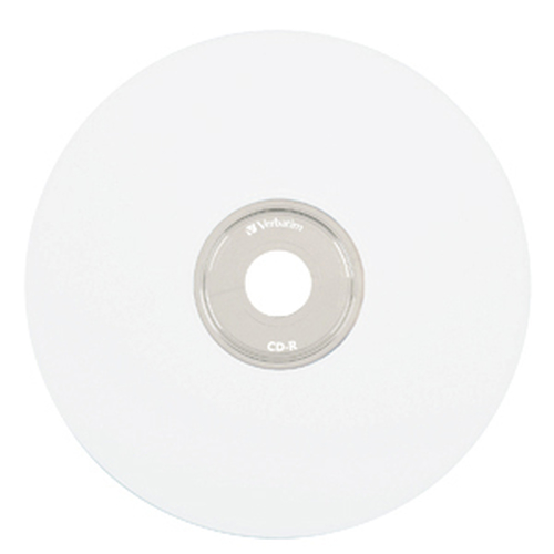 Campana de CD Imprimible Blanco Verbatim 100 Piezas