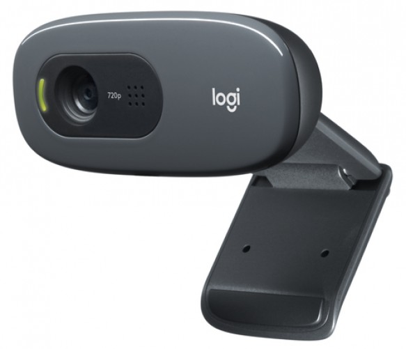 Camara Web Logitech C270, Resolucion 1280x720 Pixeles, Microfono, USB 2.0, Color Negro