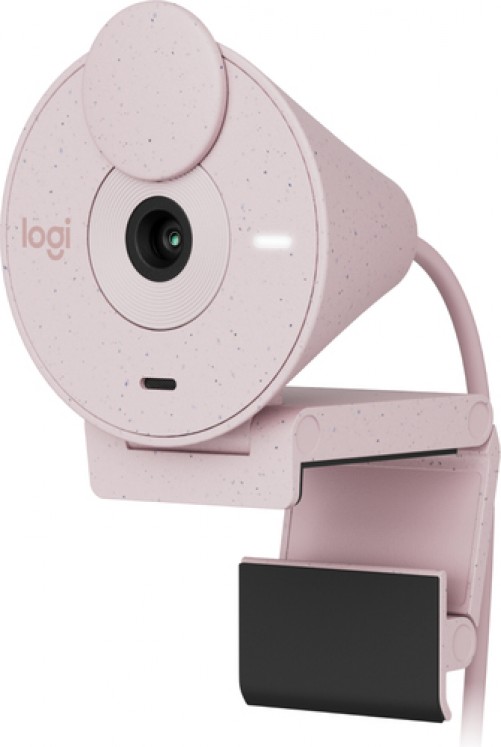 Camara Web Logitech Brio 300, 2 MP, 1920 x 1080 Pixeles, Microfono, USB-C, Rosa