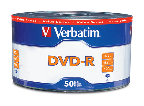 Campana DVD-r Verbatim 16x, 50 Piezas, 4.7 GB
