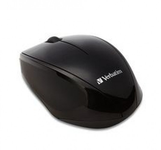 Mouse Verbatim Optico Blue LED Inalambrico, USB 2.0, Color Negro