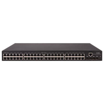 Switch H3C S5130S-52S-EI Gestionado, L2, RJ-45 48, Gigabit Ethernet (10/100/1000), Negro