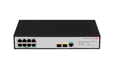 Switch H3C S5120V3-10P-LI Gestionado, L3, RJ-45 8, Gigabit Ethernet (10/100/1000), Negro, Plata