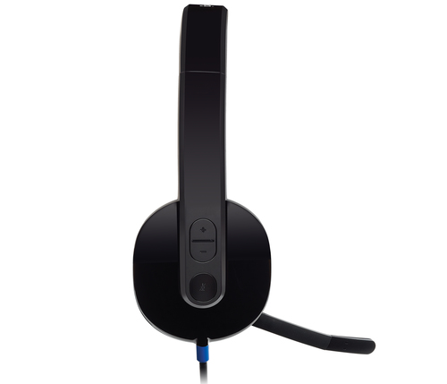 Diadema Logitech H540 Binaural, Diadema, Conectividad Alambrico, Negro