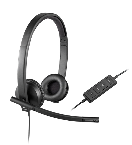 Audífonos Logitech USB Headset H570E Diadema, Alámbrico, USB, Negro