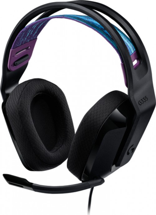 Diadema Logitech Gamer G335, Alambrico, 3.5mm, para PC, Xbox, PS4, Nintendo Switch, Negro