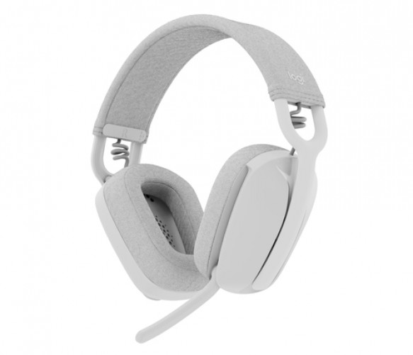 Audifonos Logitech Zone Vibe 100 Inalambrico, Microfono Boom, Bluetooth, Blanco