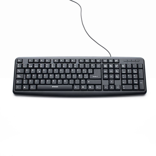 Teclado Verbatim Bravo, USB 2.0, Negro