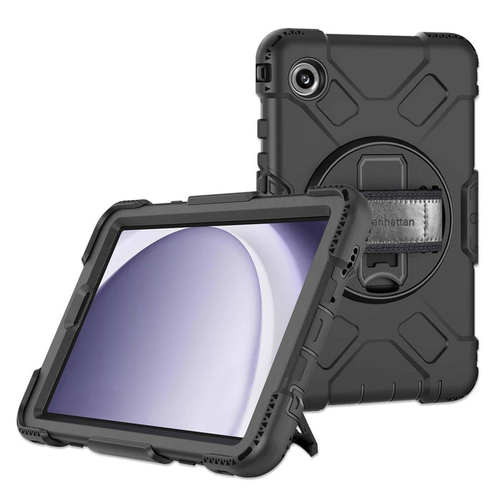 Funda para Tablet Manhattan 996525 Tamaño Máximo de Pantalla 8.7", Resistente a los Impactos, Resistente a Golpes, a Prueba de Impactos, Policarbonato (PC), Poliuretano, Silicona, Color Negro