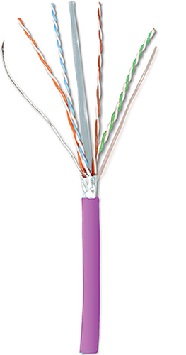 Bobina Siemon CAT.6A F/UTP 305m Cat6A, 305 m, F/UTP (FTP), Violeta