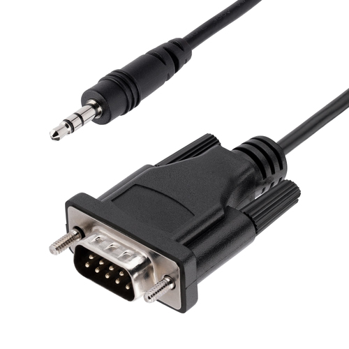 Adaptador Startech.com DB-9 a 3.5mm, Negro