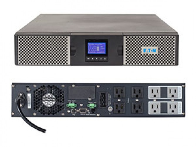 No Break Eaton 9PX 1500RT 1.5 kVA / 1350 W, Entrada 125 V, Salida 120 V, 8 Salidas AC, Negro