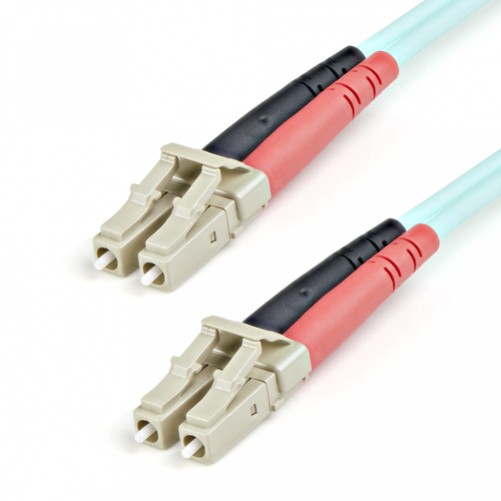 Cable Startech.com 1 m, Fibra OM3, Lc, Lc, 100 Gbit/s, Color Aguamarina