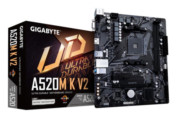 Tarjeta Madre Gigabyte A520M K V2, Skt AM4, Micro ATX