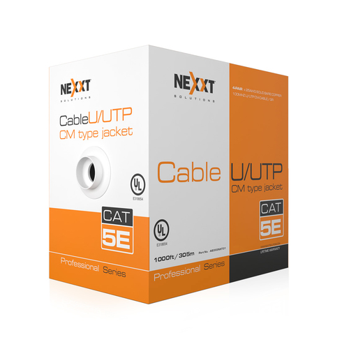 Bobina Nexxt Solutions AB355NXT32 Cat5e, 305 m, U/UTP (UTP), Azul
