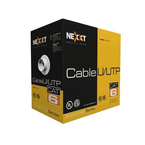 Bobina Nexxt Solutions AB356NXT01 Cat6, 305 m, U/UTP (UTP), Gris
