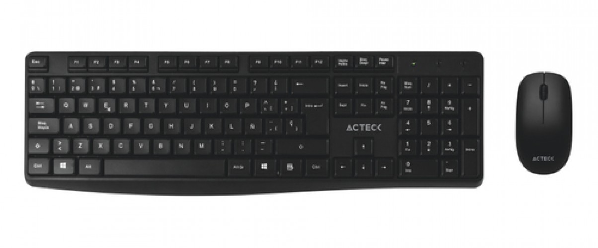 Kit de Teclado y Mouse Acteck MK440 Inalambrico, USB, Negro
