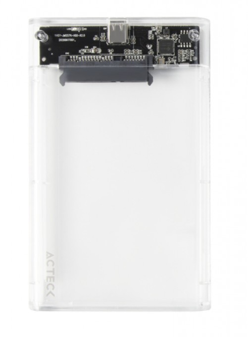 Gabinete Enclosure Acteck Armor Clear HC430 2.5 SATA, USB 3.0, Max. 2TB, Transparente