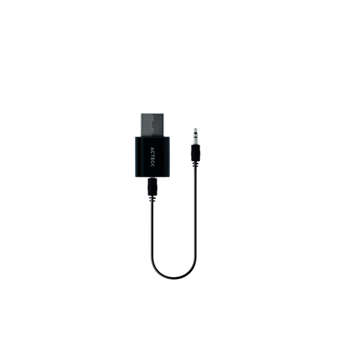 Adaptador Acteck USB-A a 3.5 mm, Bluetooth, Negro (ultimas Piezas)