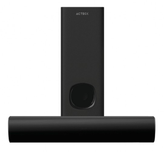 Barra de Sonido Acteck Dinamic Trim BS465, Bluetooth 5.0, USB, Subwoofer, 2.1 Canales, 60W Rms, HDMI, Control Remoto