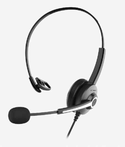 Audifonos Acteck Centric Pro HN620 con Microfono, USB, 2m, Negro