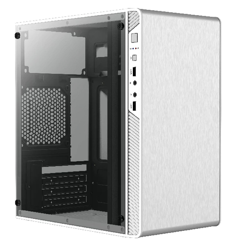 Gabinete Acteck Performance II Micro-tower, Micro ATX, Itx, Ventana Lateral, Fuente 500W, Blanco