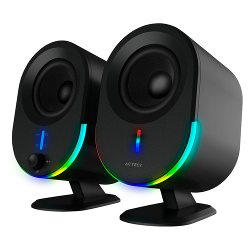 Bocinas Acteck Dynamic Exact BS630 Inalambrico y Alambrico, Bluetooth, 2.0 Canales, 20W, Negro