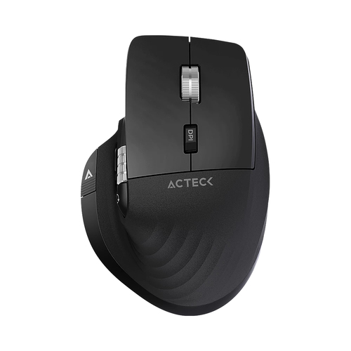 Mouse Acteck Virtuos Pro MI780 Ergonomico, Inalambrico, Bluetooth, USB-C, 8 Botones, Negro