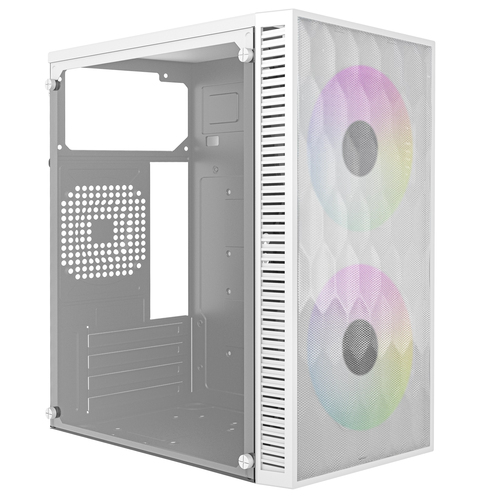 Gabinete Acteck Torre Fuji GC470 Mini Tower, PSU 500 W, con PSU, Vent. 1x 80 mm, Blanco