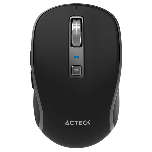 Mouse Acteck Optimize Trip Pro MI580 Optico, 6 Botones, 1600 dpi, Rf Inalambrico + Bluetooth, 8 m, Negro
