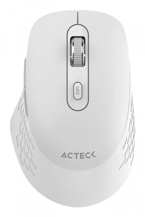 Mouse Acteck Optimize Flow MI480, Inalambrico, Optico, 1600dpi, Rf Inalambrico, Blanco