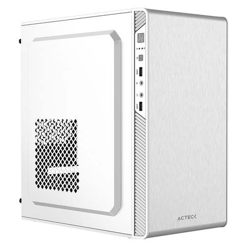 Gabinete Acteck AC-940047 Midi Tower, PSU 500 W, con PSU, Blanco