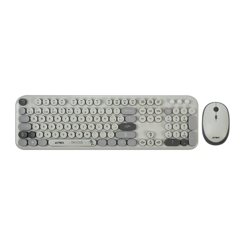 Kit Teclado y Mouse Acteck Creator Chic K-colors MK485, Inalambrico, USB, Cafe