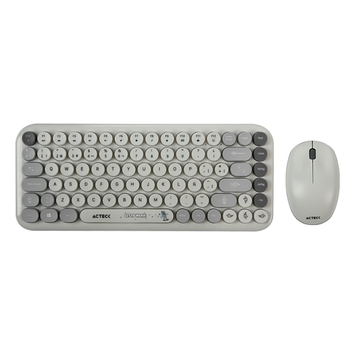 Teclado Inalámbrico Acteck Creator Chic K-colors MK480 Español, 65%, 10 m, Gris