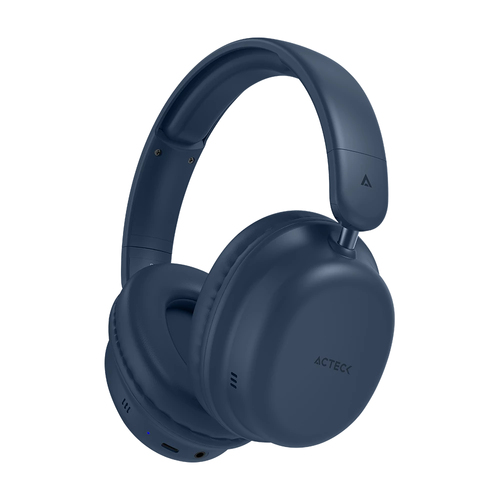 Audífonos Acteck Honour 2 Plus HP626 Diadema, Inalámbrico y Alámbrico, 3.5 mm, USB, Bluetooth, Azul