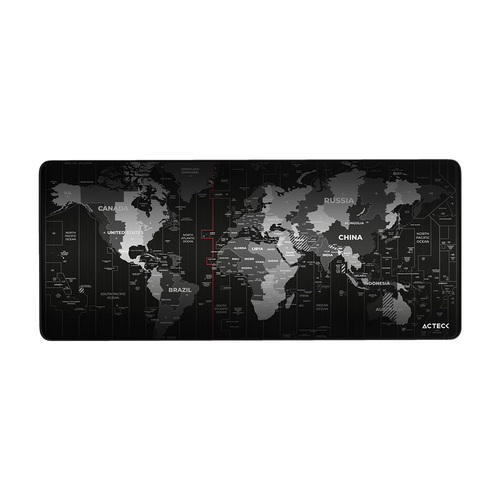 Mousepad Acteck Vibe Flow World MT494W, 80cm X 35cm, Negro