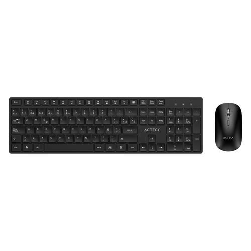 Teclado y Mouse Acteck Creator Vantage Aero MK555, Inalambrico, USB, Negro